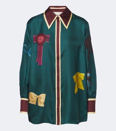Alémais Chemise Rosette en soie à imprimé - Alemais - Modalova