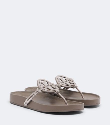 Tongs Miller Cloud en cuir à ornements - Tory Burch - Modalova