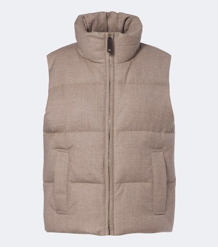 Veste doudoune sans manches en cachemire mélangé - Max Mara - Modalova