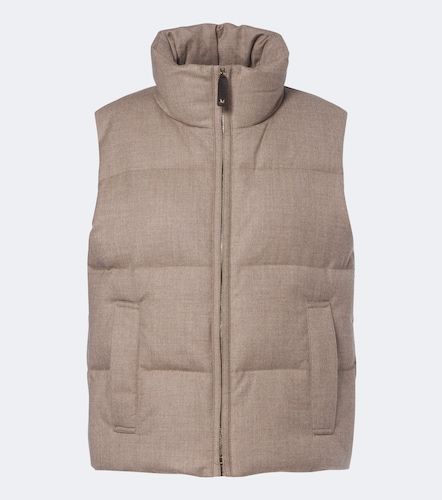 Veste doudoune sans manches en cachemire mélangé - Max Mara - Modalova