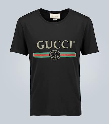 Tee-shirt oversize en coton à logo - Gucci - Modalova