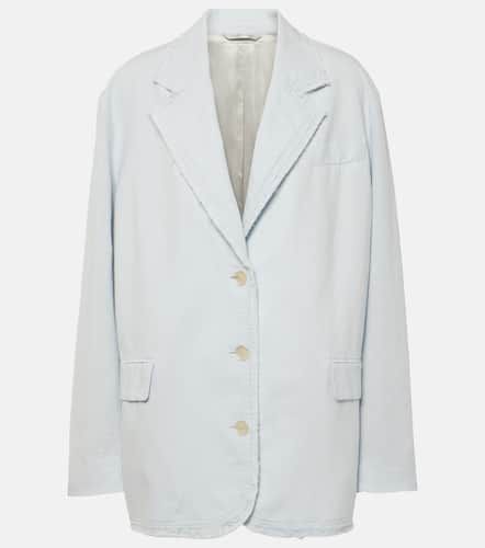 Acne Studios Blazer en coton et lin - Acne Studios - Modalova