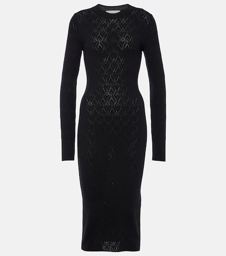 Robe midi en coton et laine - Ami Paris - Modalova