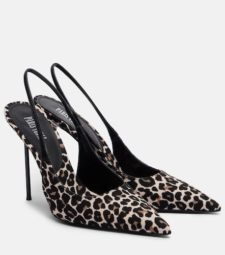 Escarpins slingback Lidia à motif léopard - Paris Texas - Modalova