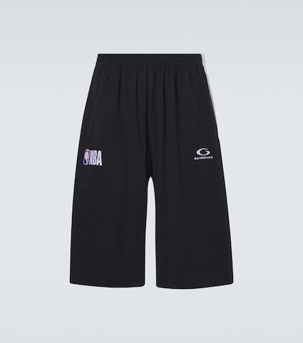 X NBA – Short en coton molletonné à logo - Balenciaga - Modalova