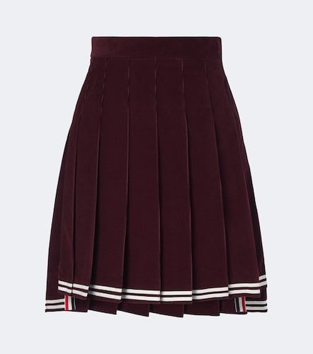 Mini-jupe en velours de coton - Thom Browne - Modalova