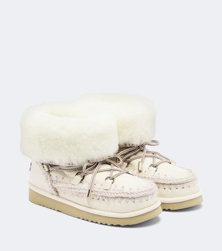 Bottines 24 en cuir et shearling - Mou - Modalova