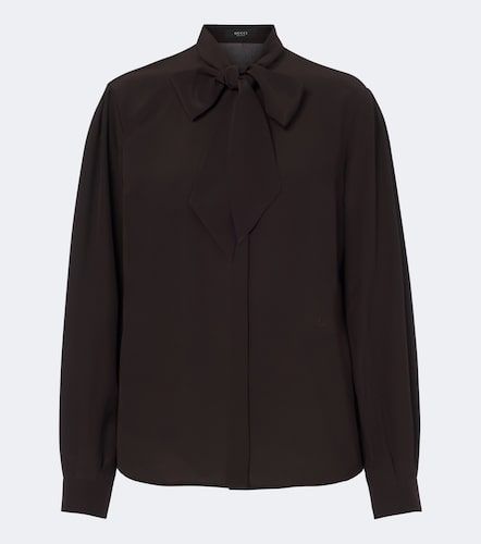 Chemise en soie à col lavallière - Gucci - Modalova