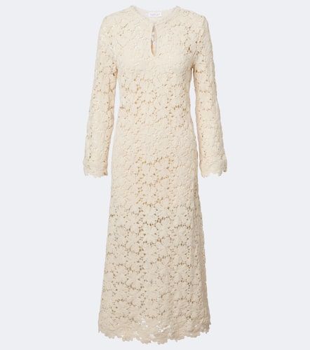 Robe Jovie en coton mélangé et dentelle guipure - Velvet - Modalova
