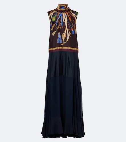 Robe longue en soie à imprimé - Etro - Modalova