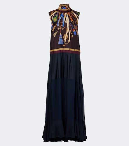 Robe longue en soie à imprimé - Etro - Modalova