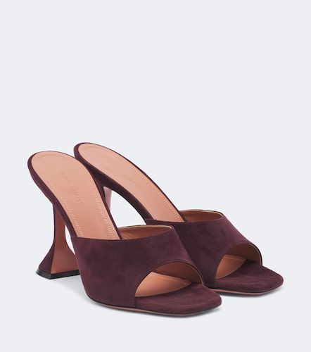 Amina Muaddi Mules Lupita en daim - Amina Muaddi - Modalova