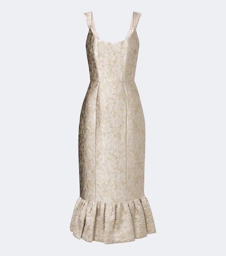Robe midi en jacquard à volants - Markarian - Modalova