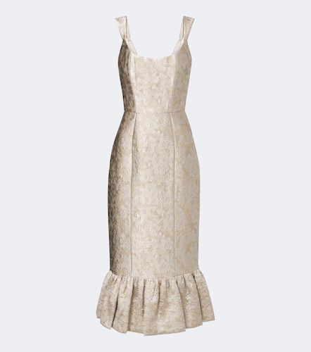 Robe midi en jacquard à volants - Markarian - Modalova