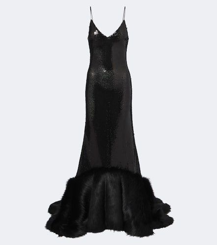 David Koma Robe longue à sequins - David Koma - Modalova
