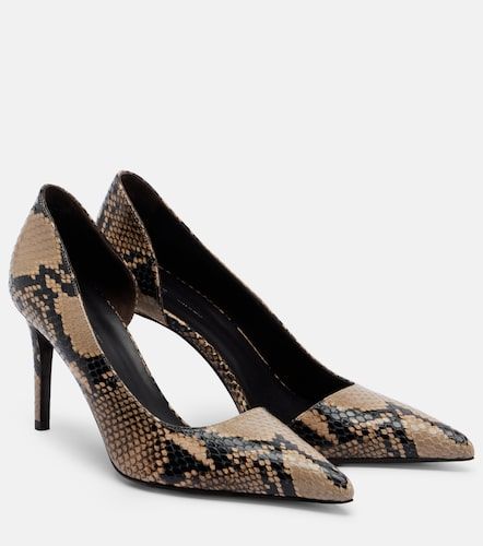 Escarpins Jett d'Orsay en cuir à effet serpent - Khaite - Modalova
