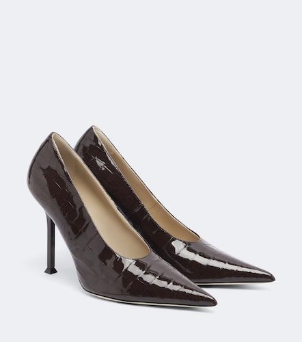 Escarpins Helix en cuir verni façon croco - Christen - Modalova