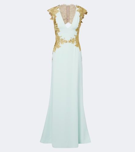 Robe longue à broderies - Costarellos - Modalova
