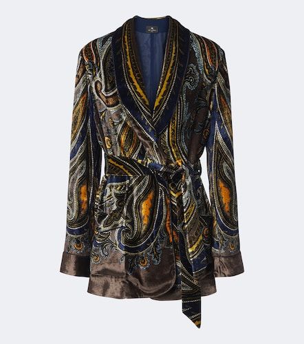 Blazer portefeuille à motif cachemire - Etro - Modalova