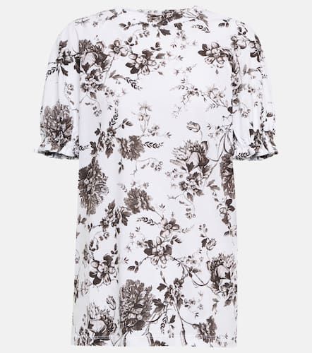 T-shirt Beatrice en coton à fleurs - Erdem - Modalova