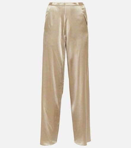Pantalon droit en satin de soie - Christopher Esber - Modalova