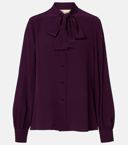 Blouse en soie à col lavallière - Valentino Garavani - Modalova