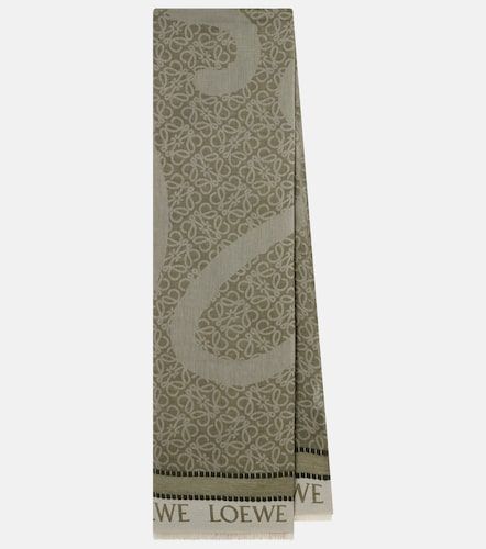 Écharpe Anagram en jacquard de coton - Loewe - Modalova