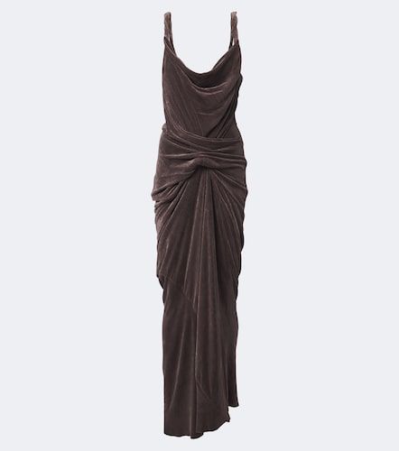 Robe longue Strutter en velours - Rick Owens - Modalova