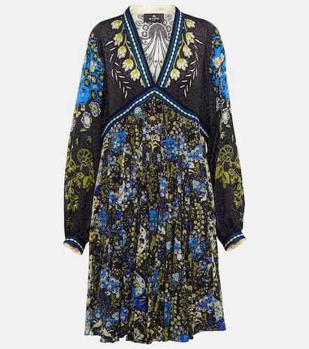 Etro Robe en soie à fleurs - Etro - Modalova