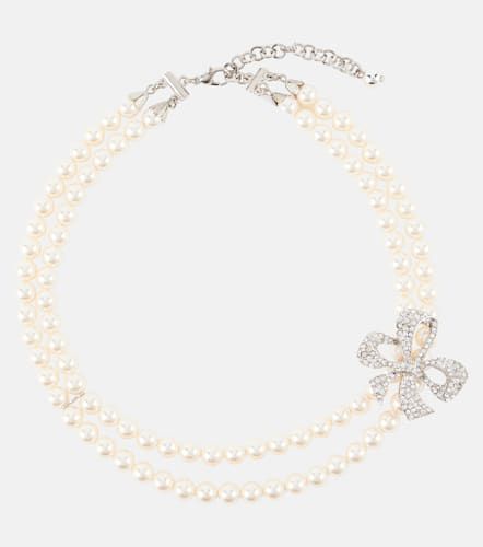 Collier à perles fantaisies et cristaux - Alessandra Rich - Modalova