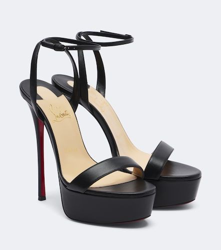 Sandales Loubi Queen Alta 150 à plateau en cuir - Christian Louboutin - Modalova