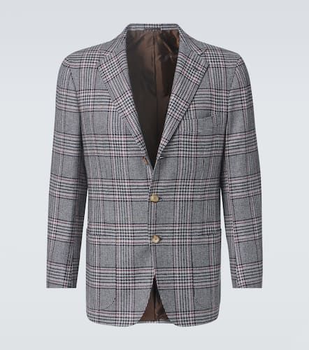 Blazer en cachemire à carreaux - Kiton - Modalova