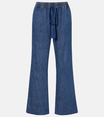 Pantalon ample en chambray de coton - Valentino Garavani - Modalova