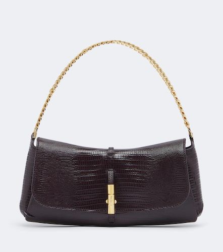 Sac Metropolis en cuir façon croco - Balmain - Modalova