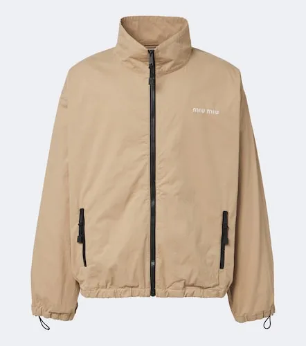 Miu Miu Veste blouson en coton - Miu Miu - Modalova