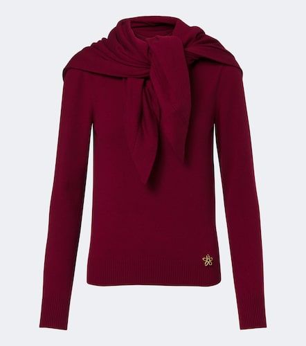 Pull en cachemire à foulard - Oscar de la Renta - Modalova