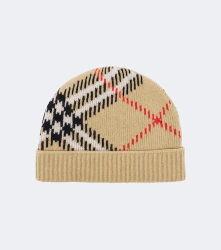 Bonnet Check en cachemire mélangé - Burberry - Modalova