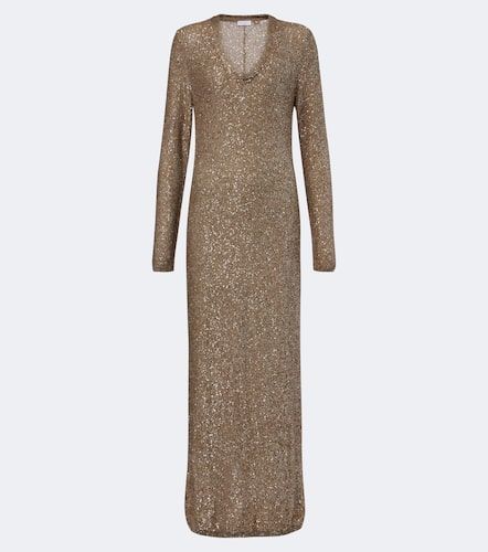 Robe longue à sequins - Brunello Cucinelli - Modalova