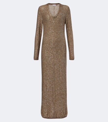 Robe longue à sequins - Brunello Cucinelli - Modalova