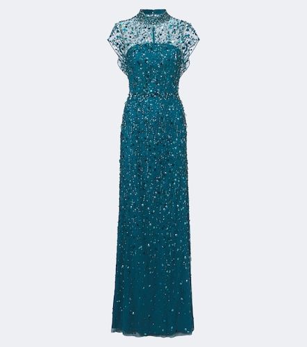 Robe longue Crystal Drop à ornements - Jenny Packham - Modalova