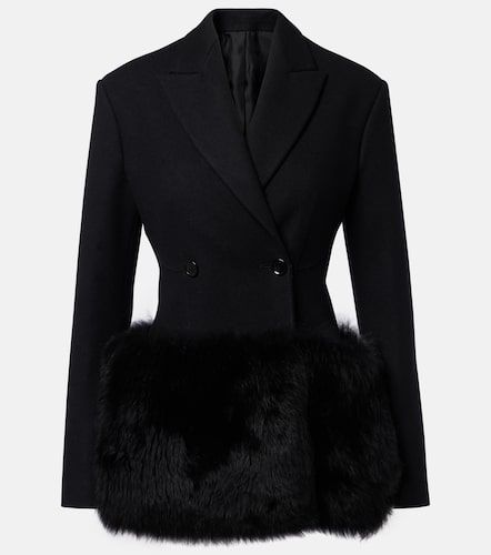 Alaïa Veste en laine et shearling - Alaia - Modalova