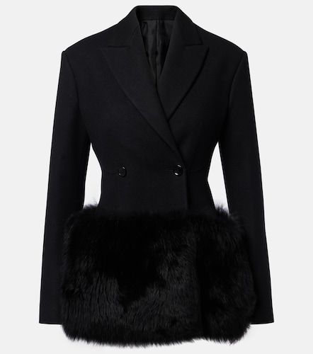 Alaïa Veste en laine et shearling - Alaia - Modalova