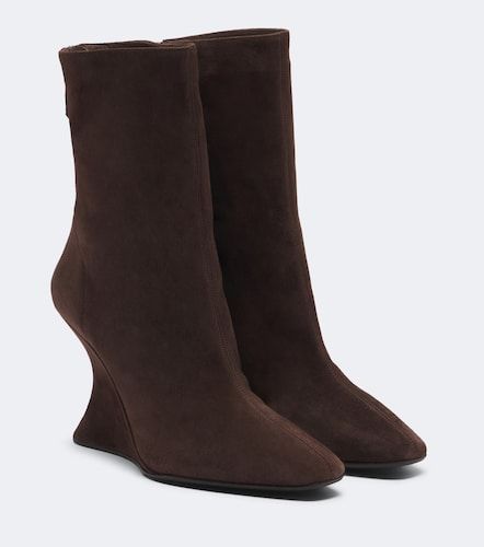 Bottines compensées Amore en daim - Aquazzura - Modalova