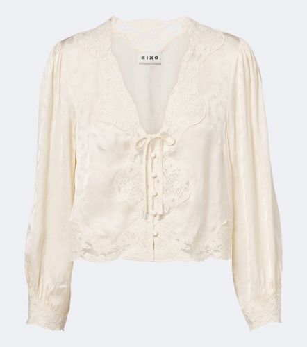 Blouse Tove en satin à broderies - Rixo - Modalova