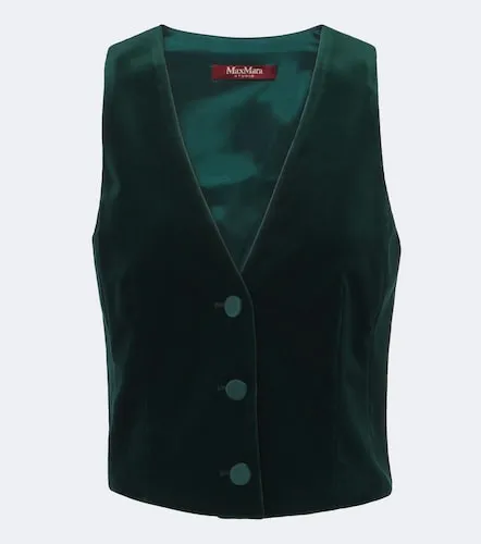 Gilet Elegante en velours de coton - Max Mara - Modalova