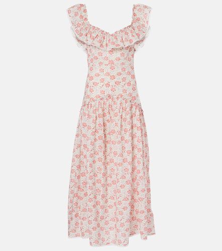 Robe midi Eugene en coton à fleurs - Rixo - Modalova