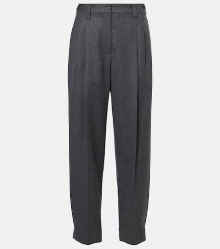 Pantalon droit Baggy Sartorial en laine - Brunello Cucinelli - Modalova