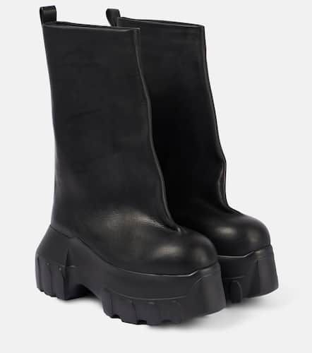 Bottines Mega Tractor en cuir - Rick Owens - Modalova