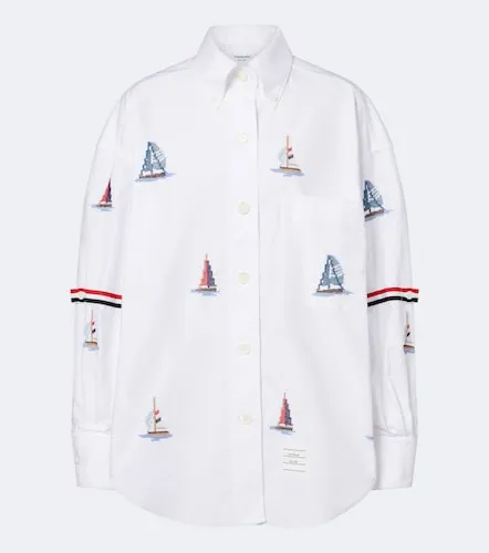 Chemise en coton à imprimé - Thom Browne - Modalova