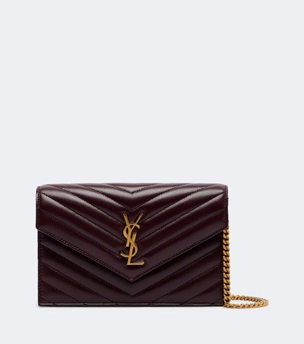 Portefeuille à chaîne Cassandre Envelope en cuir - Saint Laurent - Modalova